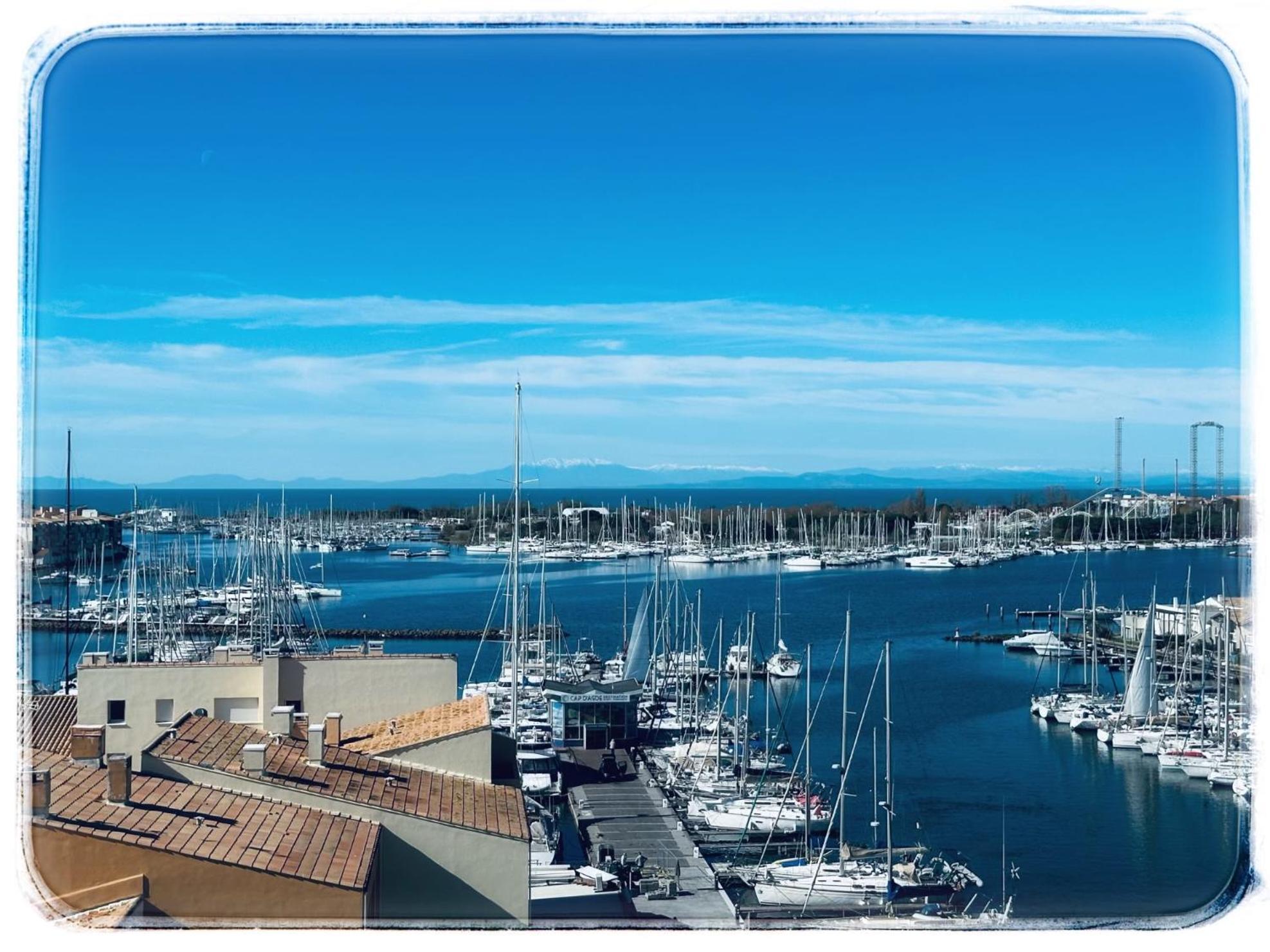 Apartament Centre Port,Vue Panoramique,Clim,Balcon,Wifi Agde Zewnętrze zdjęcie